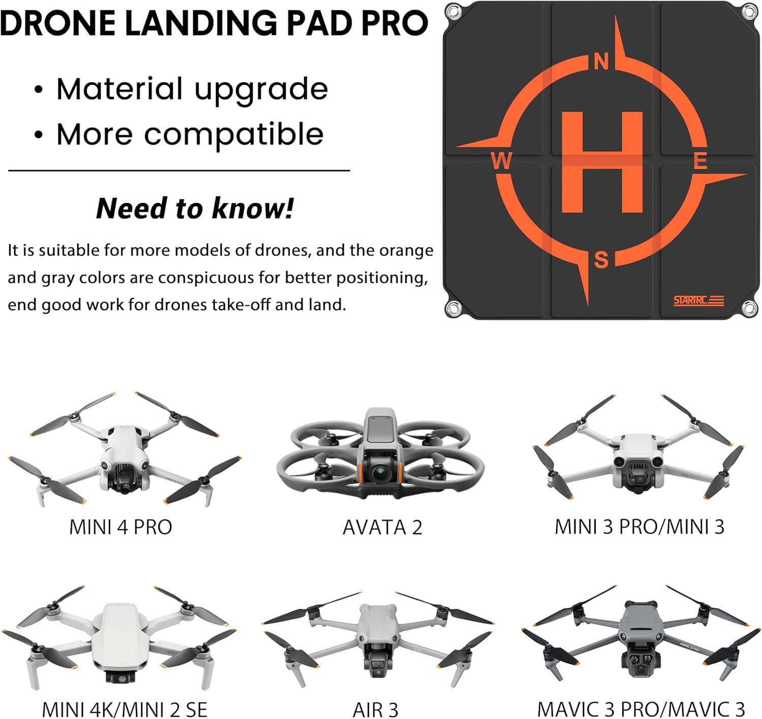 STARTRC Drone Landing Pad, Uni - đánh giá và giá Dji Drone Air 3